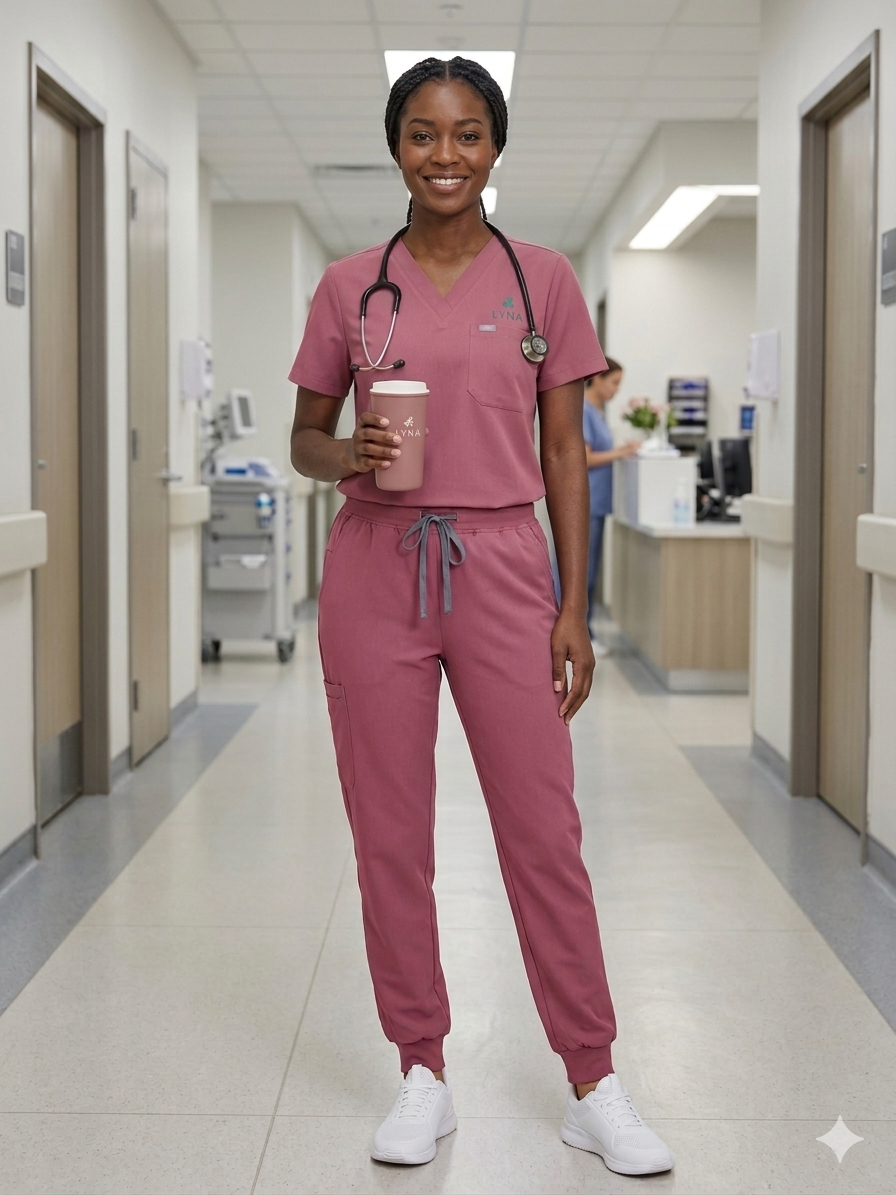 DUSTY PINK Women Scrub Set