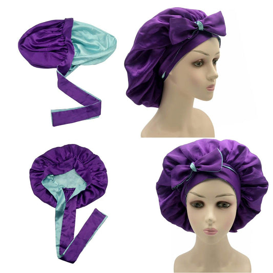 Head Tie Satin Bonnet - GeVi Beauty 