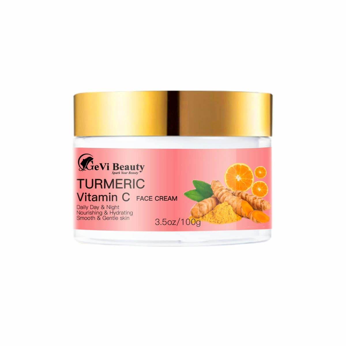 Tumeric and Vitamin C face cream 100g - GeVi Beauty 
