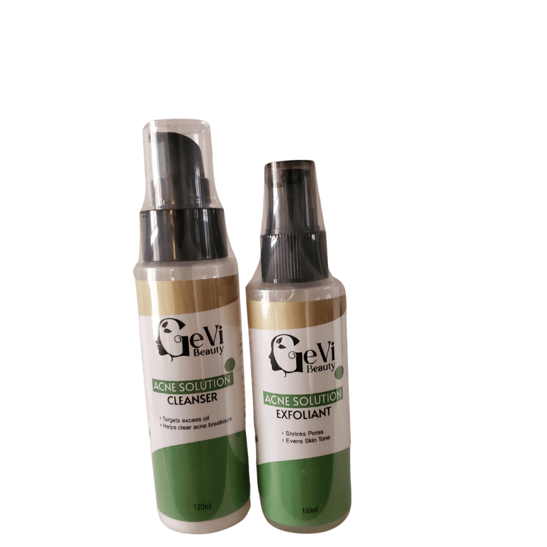 Acne Solution Cleanser & Toner Combo - GeVi Beauty 