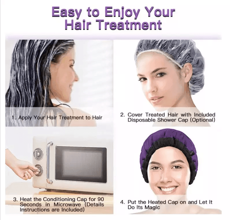 Deep Conditioning Heat Cap (Thermal Heat Cap) - GeVi Beauty 