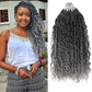 River Locs Curly Crochet Hair Extensions 18" colour 1b GV Hair Beauty 