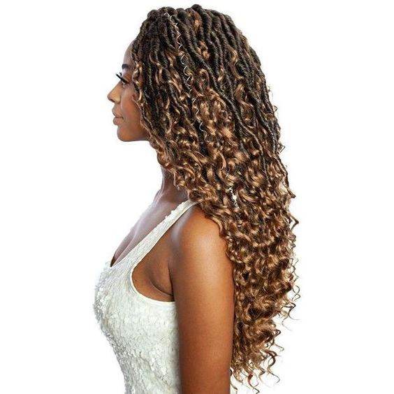 7 packs River Locs Curly Crochet 18"